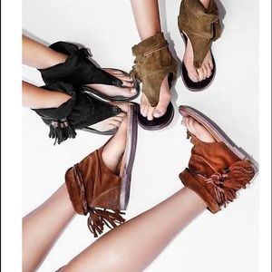 Free people Marlo boot sandal brown NIB